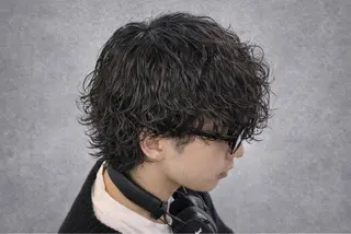 パーマ メンズ 【毎朝セット3分】 メンズパーマ　真人のヘアスタイル