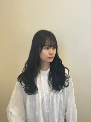 ロング カラー 堀越 美羽のヘアスタイル