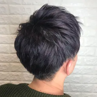 ショート カラー ヘアアレンジ メンズ 烏丸韓国ヘア🇰🇷 ayaka🎀のヘアスタイル