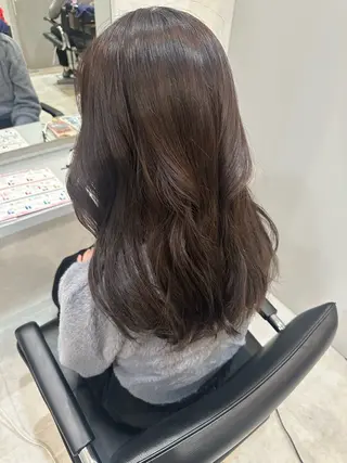 セミロング カラー 中韓🇨🇳🇰🇷 トレンド&髪質改善のヘアスタイル