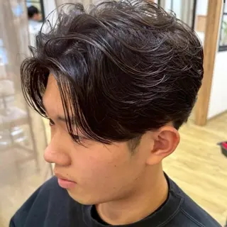 パーマ メンズ 安部 真弘のヘアスタイル
