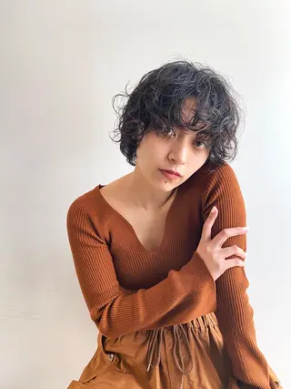 ショート パーマ レイヤー/パーマ /ウルフ/nabeのヘアスタイル