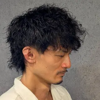パーマ メンズ CUFFIA💈 天王寺メンズバーバーのヘアスタイル