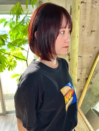 ショート カラー ﾊｲﾄｰﾝ/ｼｮｰﾄ 村上淳乃🐥のヘアスタイル