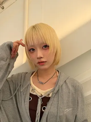 ショート カラー 💎透明感カラー特化 💎TAISEIのヘアスタイル