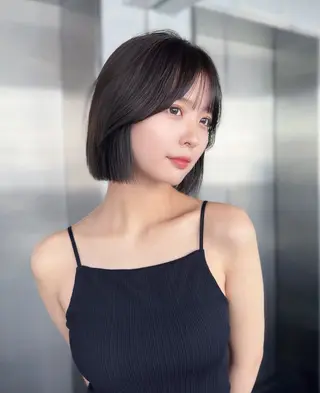 ミディアム 佐藤 優衣のヘアスタイル