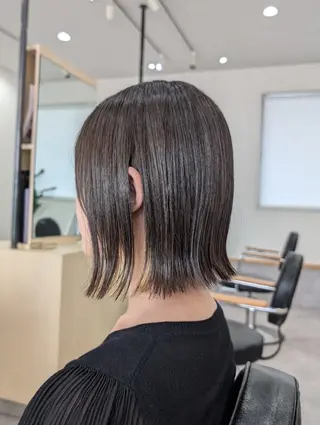 ミディアム カラー 髪質改善/ 上村旺武のヘアスタイル