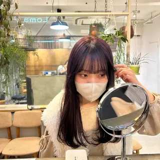 ロング カラー じゅわっと暖色カラー 🍊Moemiのヘアスタイル