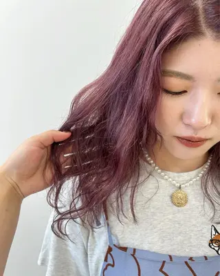 ロング カラー ヘアアレンジ/ベー ジュchiakiのヘアスタイル