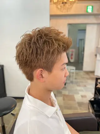 ショート カラー メンズ アンフィーヘアー所属・amphihair 高橋祐也のヘアスタイル