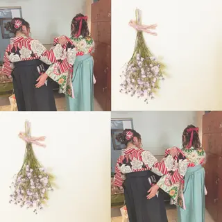 セミロング カラー パーマ ヘアアレンジ 加藤 綾華のヘアスタイル