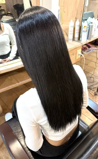 ロング うる艶/髪質改善/ 透明感カラー/toaのヘアスタイル