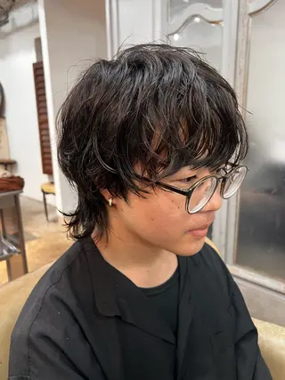 ショート 紙屋町ショート /ボブ　パーマ河内蓮のヘアスタイル