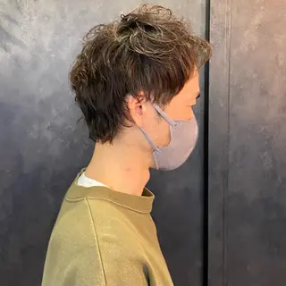 パーマ メンズ 比嘉 陽のヘアスタイル