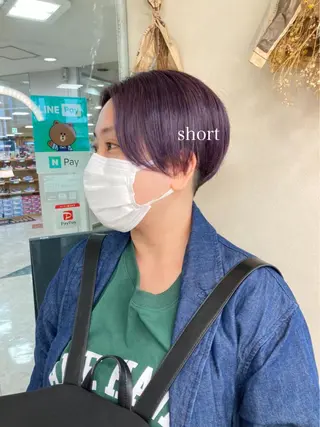 ショート カラー 初めてのショート お任せください✂️のヘアスタイル