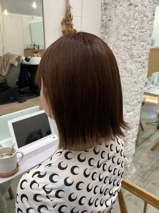 ショート カラー 🌼花屋併設🌼 木下奈々望のヘアスタイル