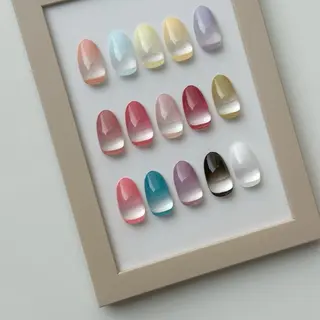 ネイル 池袋Uni nail 上品シンプルデザインのネイルデザイン