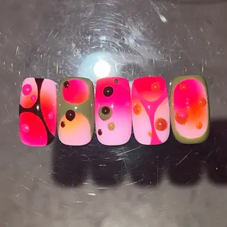 ネイル PINS16所属・くれは🩵💙 PINS16のネイルデザイン