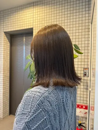 ミディアム 透明感カラー🪡🤍 nanao🤍🪡のヘアスタイル