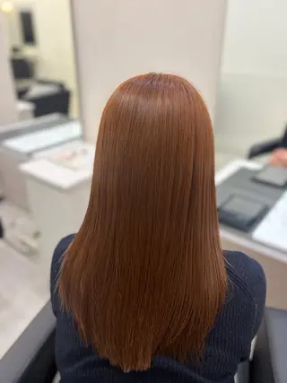 ロング カラー 小川 琉華のヘアスタイル
