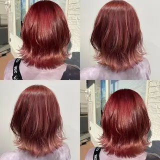 ミディアム カラー ダブルカラー🎉 ハイトーン🎉スドウのヘアスタイル