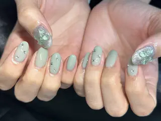 ネイル Nail_ SkyBlue_Jのネイルデザイン