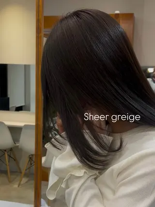 カラー ユナ/暖色カラー🧡 /表参道のヘアスタイル