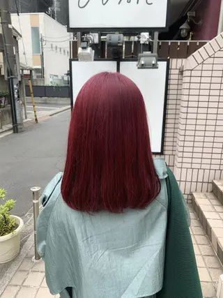 セミロング カラー ヘアアレンジ 🍒暖色✖️レイヤー ／Haruna🍒のヘアスタイル