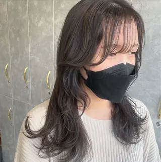 ロング カラー 顔まわり/インナー カラー/　syuriのヘアスタイル