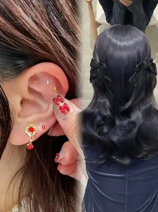 ミディアム ブリーチカラー KONNOのヘアスタイル