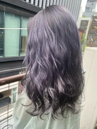 ロング カラー ヘアアレンジ メンズ キッズ ネイル マツエク・マツパ 透明感カラー🤎 ゆりのヘアスタイル