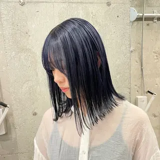 ミディアム カラー ♡ハイライトカラー shinri♡のヘアスタイル