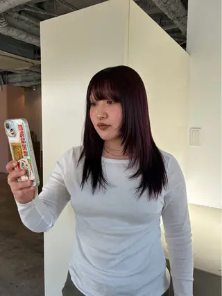 セミロング 🧣misaki 🧣のヘアスタイル