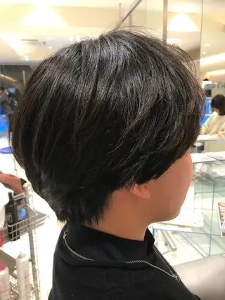 ショート カラー パーマ ヘアアレンジ メンズ キッズ ネイル マツエク・マツパ EnBlesS西宮 マンツーマン神道有基のヘアスタイル