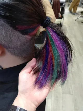 セミロング カラー bathair  所属・bathair 持田侑祐のヘアスタイル