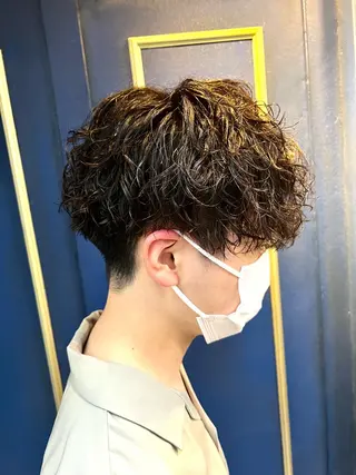 ショート パーマ メンズ 🦩パーマン🦩佐藤 航太のヘアスタイル
