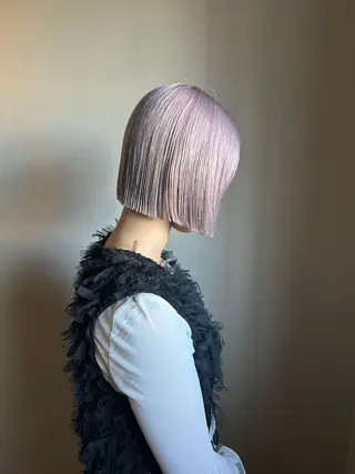 ショート カラー 千葉パーマ/レイヤー kusa‪🌱‬のヘアスタイル