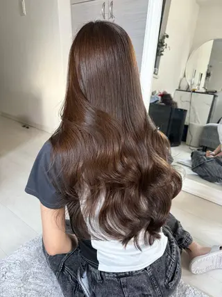 ロング カラー 🧸艶々韓国ヘア 🧁mizunaのヘアスタイル