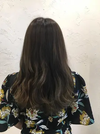 セミロング カラー パーマ ヘアアレンジ 清水 由佳のマツエク・マツパデザイン