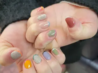 ショート ネイル 櫛の屋浜口店 sumireのネイルデザイン