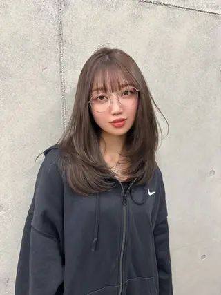 セミロング Hina/なりたいが 叶う韓国ヘア❤️のヘアスタイル