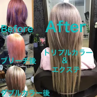 ミディアム カラー ヘアアレンジ 池田 景子のヘアスタイル