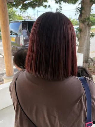 カラー ルプラボウ すぎやまみほのヘアスタイル