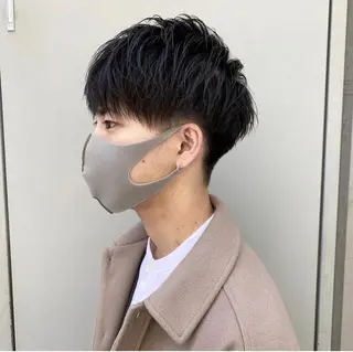 カラー *メンズ専門アカデミ ー🔥BLUCK🏁のヘアスタイル