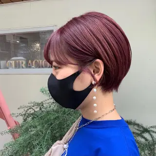 ショート カラー stylist店長 岡本真依のヘアスタイル