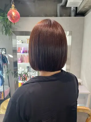 ミディアム カラー 髪質改善&艶カラー/ ほんだあみ (♡)のヘアスタイル