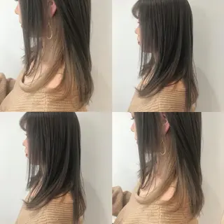セミロング パーマ ウルフカット ハッシュカット/七海のヘアスタイル