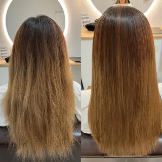 ロング ヘアアレンジ キッズ 横浜関内髪質改善 re:Magoのヘアスタイル