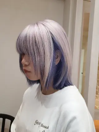 ミディアム カラー ケアブリーチ特化 same 🦈のヘアスタイル