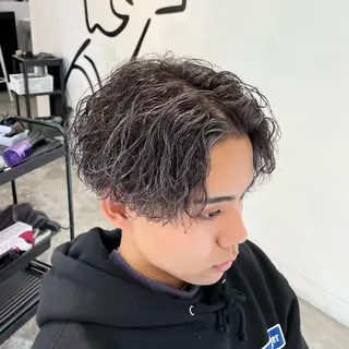 ショート カラー パーマ メンズ メンズ特化美容師/ 藤戸 椋のヘアスタイル